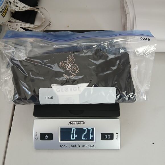 Vintage George Black Cotton Floral Embroidered Babydoll Top Womens LG Y2K Boho - Picture 8 of 8